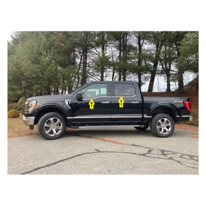 QAA 4-Piece Stainless Steel Window Sill Trim Set Fits Ford F-150 Crew Cab 2021-2024 (WS61316) - Qaa