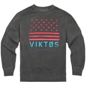 VIKTOS Men's Beach Break Fleece Vintage Black Crew (19245) - Viktos