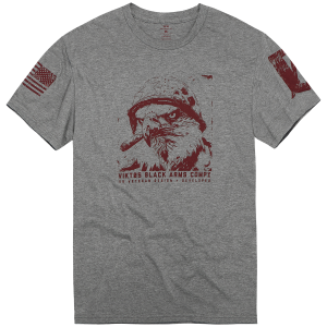 VIKTOS Men's Eagle Bravo Graphite Heather Tee (19241) - Viktos