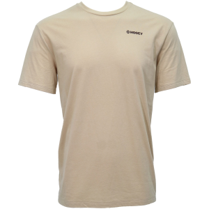 HOOEY Men's Western OG Tan Crew Neck Cotton SS T-Shirt with Rust Logo on Back (HT1711TN)