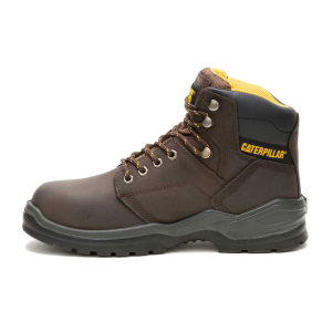 CAT Men's Striver Waterproof Leather Slip-Resistant Electrical Hazard Protection Steel Toe Work Boots