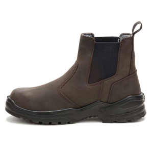 CAT Men's Striver Chelsea Waterproof Steel Toe Brown Work Boots (P91758)