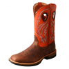 TWISTED X Men's 12in Tech X Brown and Orange Boot (MXW0006)