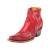 CORRAL Womens Red Ruth Laser Ankle Boot (G1379-LD)