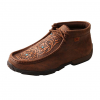 TWISTED X Womens Driving Brown/Tooled Moccasins