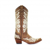 CORRAL Womens Tan Embroidery Boots (L5392-LD)