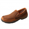 TWISTED X Men's Slip-On Oiled Saddle/Brown Driving Moccasins (MDMS017)