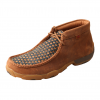TWISTED X Mens Driving Oiled Saddle/Blue Moccasins (MDM0057)