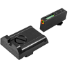 TRUGLO TFX Pro Adjustable Pro Orn Tritium/Fiber Optic Day/Night Sight Set for Glock(TG13GLAPC)