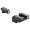 AMERIGLO For Glock Style Green Tritium White Outline Front and Rear Sights