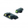MEPROLIGHT Tru-Dot Tritium Fiber Optic Green,Yellow Front & Rear Iron Sight for Glock 26,27 (ML10226Y)