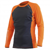 SHARKSKIN Rapid Dry Long Sleeve Orange/Charcoal Shirt (SSRDLSOR)