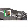 AMERIGLO Green tritium Orange Outline Black Serrated Rear For Glock: 42,43 Hackathorn Sights (GL-436)