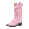 OLD WEST Girls Square Toe Pink Western Boot (VB9120)