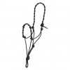 MUSTANG Twisted Without Lead Black Rope Halter (8101-D)