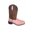 SMOKY MOUNTAIN BOOTS Girls Ariel Pink Glitter/Crazy Horse Western Boots (3076)