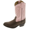 SMOKY MOUNTAIN BOOTS Girls Monterey Brown/Pink Western Boots