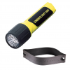 STREAMLIGHT 4AA ProPolymer LED White LEDs Without Batteries Flashlight With Rubber Helmet Strap