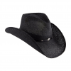 STETSON Onyx Black Shapeable Straw Hat (TSONYX-833407)