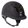 IRH IR4G Black Amara Suede With Gloss Black Vent Riding Helmet (3300)