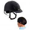OVATION Deluxe Schooler Black Helmet with Hair Net