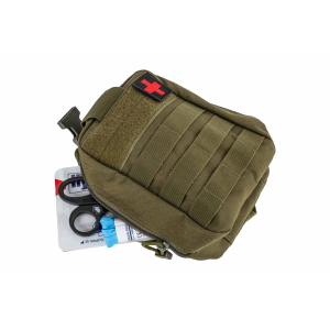 PA Gear Individual First Aid Kit With Pouch - Includes CAT - OD Green - Primary Arms