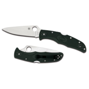 Spyderco Endura 4 FRN Knife 3.80" Plain Edge Blade - British Racing Green - Spyderco