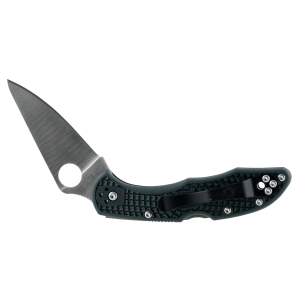 Spyderco Delica 4 2.88" Folding Knife - Plain Edge - British Racing Green ZDP-189 - Spyderco