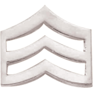 Blackinton Small Sergeant Chevrons - Smooth Nickel - Blackinton