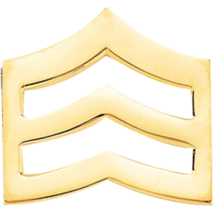 Blackinton Smooth Sergeant Chevrons - Gol-Tone - Blackinton
