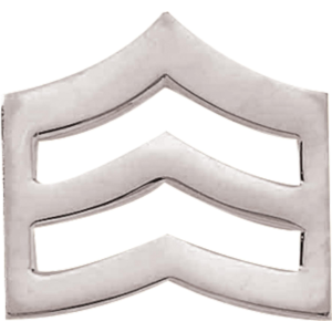 Blackinton Smooth Sergeant Chevrons - Nickel - Blackinton