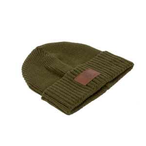 PA Gear Green Acrylic Knit Beanie With Leather Patch - Primary Arms