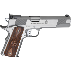 Springfield Armory FIRSTLINE 1911 Loaded Target .45 ACP Pistol - 5" - California Compliant - Stainless - 3 Magazines - Springfield Armory
