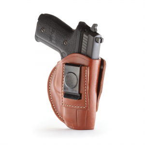 1791 Gunleather 4WH-3 Size 3 Right Hand IWB/OWB Concealment 4-Way Holster, Brown -