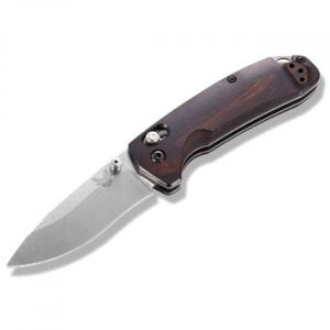 Benchmade North Fork 2.97 inch Folding Knife - Satin and Wood -  15031-2
