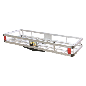 Tow Tuff Hitch Mounted 60" Aluminum Cargo Carrier - Tow Tuff
