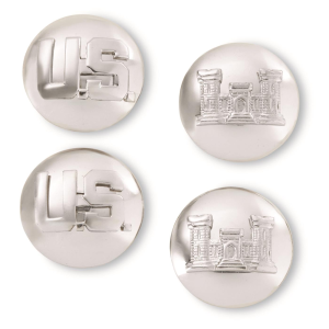 U.S. Military Surplus Enlisted Men's Collar Engineer Insignia 2 Pack New - Sportsman's Guide