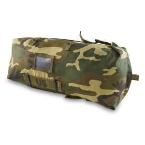 U.S. Military Surplus Woodland Camo 24L Gear Bag Like New - 