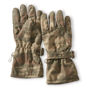 Turkish Military Surplus Drought Camo Gloves New - 
