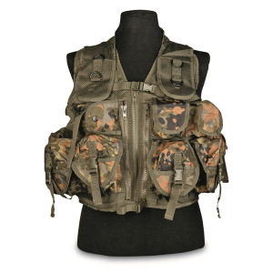 Mil-Tec 9 Pocket Tactical Vest Flecktarn - 