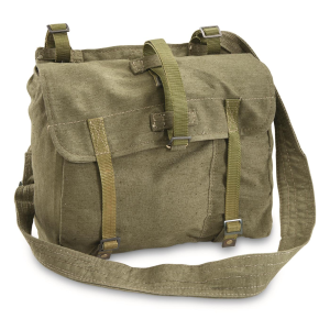 Romanian Military Surplus Canvas Combat Shoulder Bag Like New - 