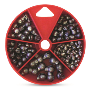 Eagle Claw Removable Split Shot Sinkers Assorted Sizes 124 Pieces