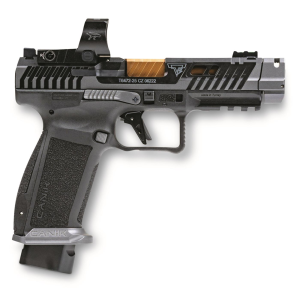 Canik TTI Combat Smoke Pistol Semi-auto 9mm 4.6" Barrel 18+1 Rounds Mecanik M03 Reflex Sight