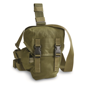 U.S. Military Surplus FireForce Drop-Leg Gas Mask Carrier New