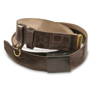 Romanian Military Surplus Leather Belt with Buckle Used