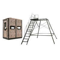 Hawk Hard Side Double Box Blind with 10' Premium Tower