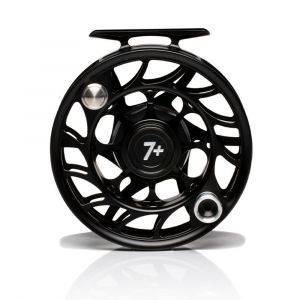 Hatch Iconic Fly Reel 7 Plus - Black Silver - Large Arbor -  Hatch Outdoors, IC7-BLK-LA-A