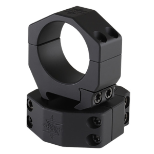 SEEKINS PRECISION Scope Ring Set Black 35mm Tube Low Pict Rail Mount