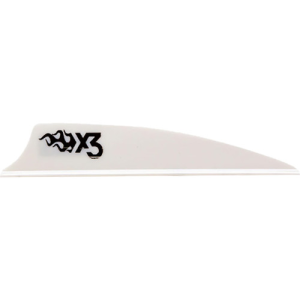 BOHNING X3 VANE 2.25" WHITE 100PK