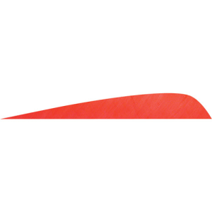 GATEWAY FEATHERS 4' PARABOLIC FEATHERS LEFT WING RED 50PK
